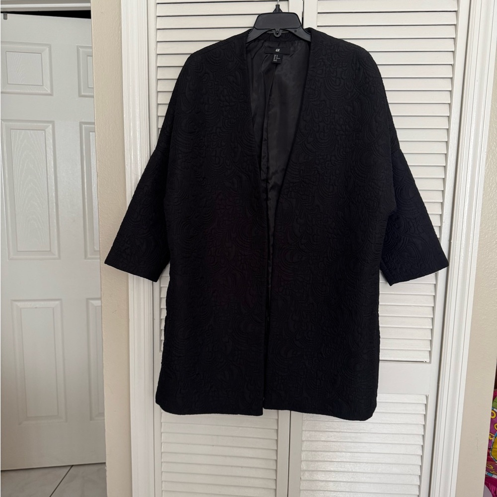 H&M Black Textured Jacket